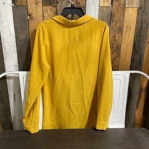 SHEIN Yellow Lightweight Shirt Jacket